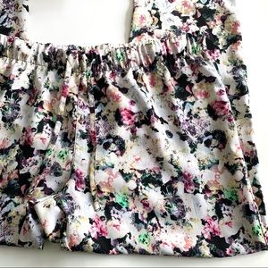 •XHILARATION• the cutest floral sleepwear lightweight silky pj pants size XL